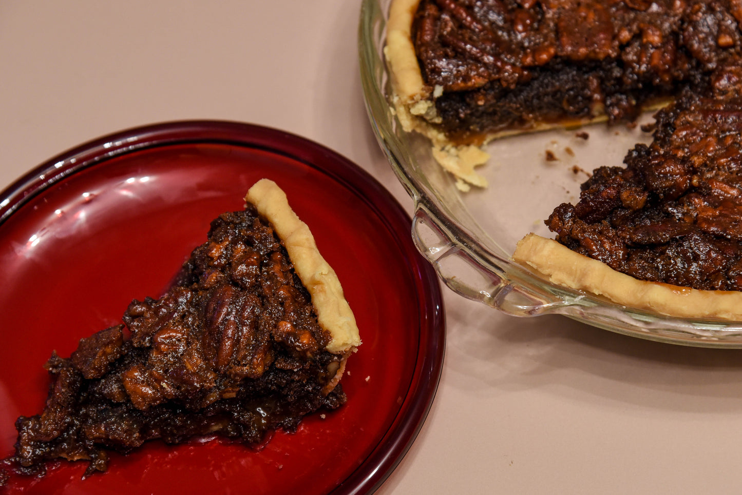 Chocolate Bourbon Pecan Pie